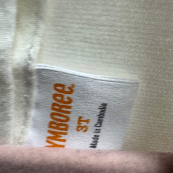 Gymboree 3T Girls Black & White Stripe Dress with Puff Cap Short Sleeves - Picture 7 of 8